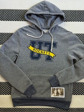 UT Rockets Gray Pullover Hoodie Size Small NWT Jupmode